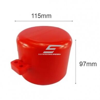 Safety lock for gas cylinder high-pressure valve 76mm | 115x97mm | red | plastic 3 Safety lock for gas cylinder high-pressure valve 76mm | 115x97mm | red | plastic 3