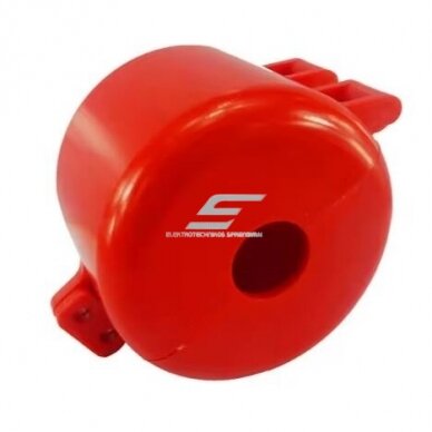 Safety lock for gas cylinder high-pressure valve 76mm | 115x97mm | red | plastic 2 Safety lock for gas cylinder high-pressure valve 76mm | 115x97mm | red | plastic 2