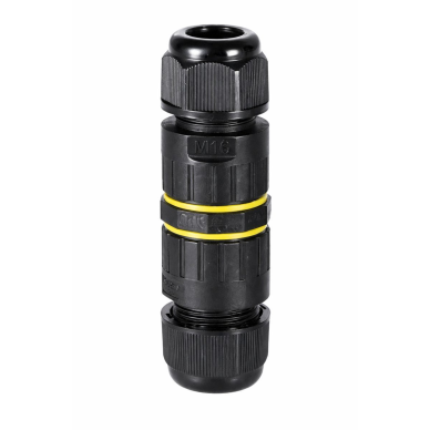 Cable connection connector | M16 | 3–6 mm | 0.5–1.5 mm² | 2 contacts (2P) | 66 × 20 mm | sealed | IP68 | 16A | 230V | waterproof Cable connection connector | M16 | 3–6 mm | 0.5–1.5 mm² | 2 contacts (2P) | 66 × 20 mm | sealed | IP68 | 16A | 230V | waterproof