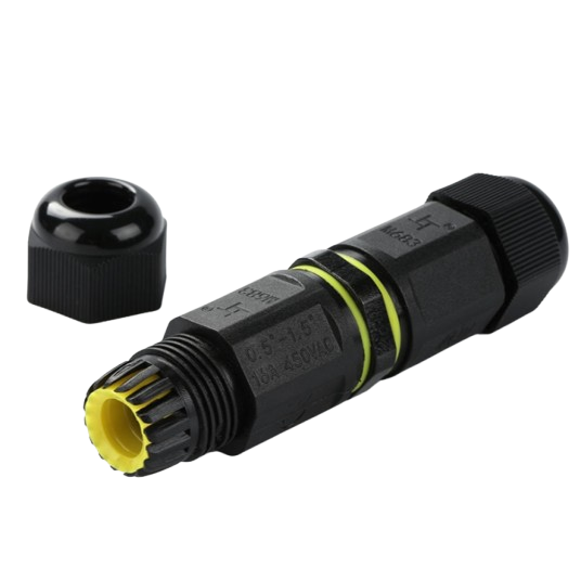 Pazemes kabeļu savienojuma savienotājs | 2xM18 | 4-8mm / 5-10mm | 2P/3P | 94x23mm | hermētisks | IP68 2 Pazemes kabeļu savienojuma savienotājs | 2xM18 | 4-8mm / 5-10mm | 2P/3P | 94x23mm | hermētisks | IP68 2