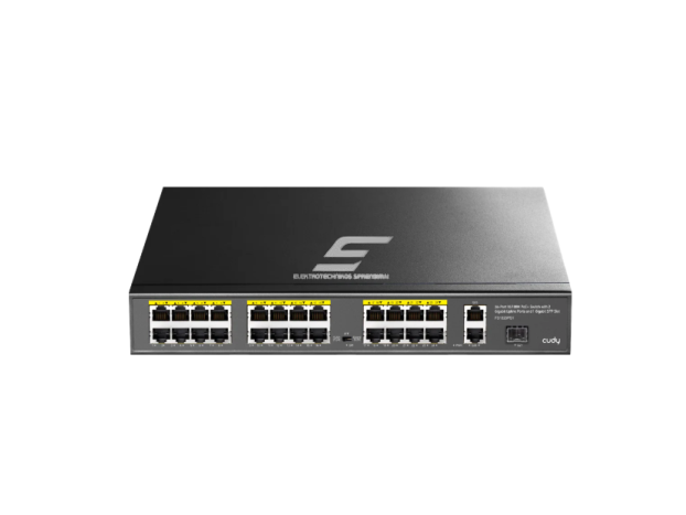 PoE komutatorius 24 portų | laidinio tinklo išplėtimas | Gigabit | 4xPoE + 2xUplink | nekonfiguruojamas | 300 W | metalinis korpusas PoE komutatorius 24 portų | laidinio tinklo išplėtimas | Gigabit | 4xPoE + 2xUplink | nekonfiguruojamas | 300 W | metalinis korpusas