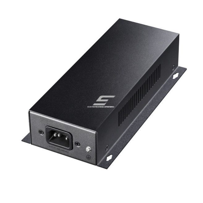 PoE adapteris (inžektors) | 90 W | GbE | 802.3af/at/bt atbalsts | datu un barošanas pārraide pa vienu kabeli | metāla korpuss 1