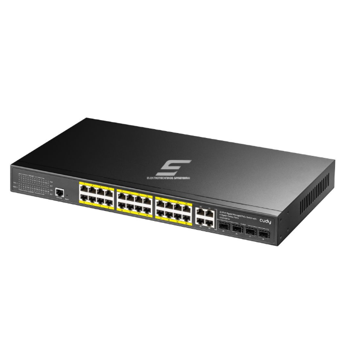 PoE-коммутатор на 24 порта | 24x PoE + 4x Combo Uplink | расширение проводной сети | управляемый | 300 Вт | металлический корпус 1 PoE-коммутатор на 24 порта | 24x PoE + 4x Combo Uplink | расширение проводной сети | управляемый | 300 Вт | металлический корпус 1