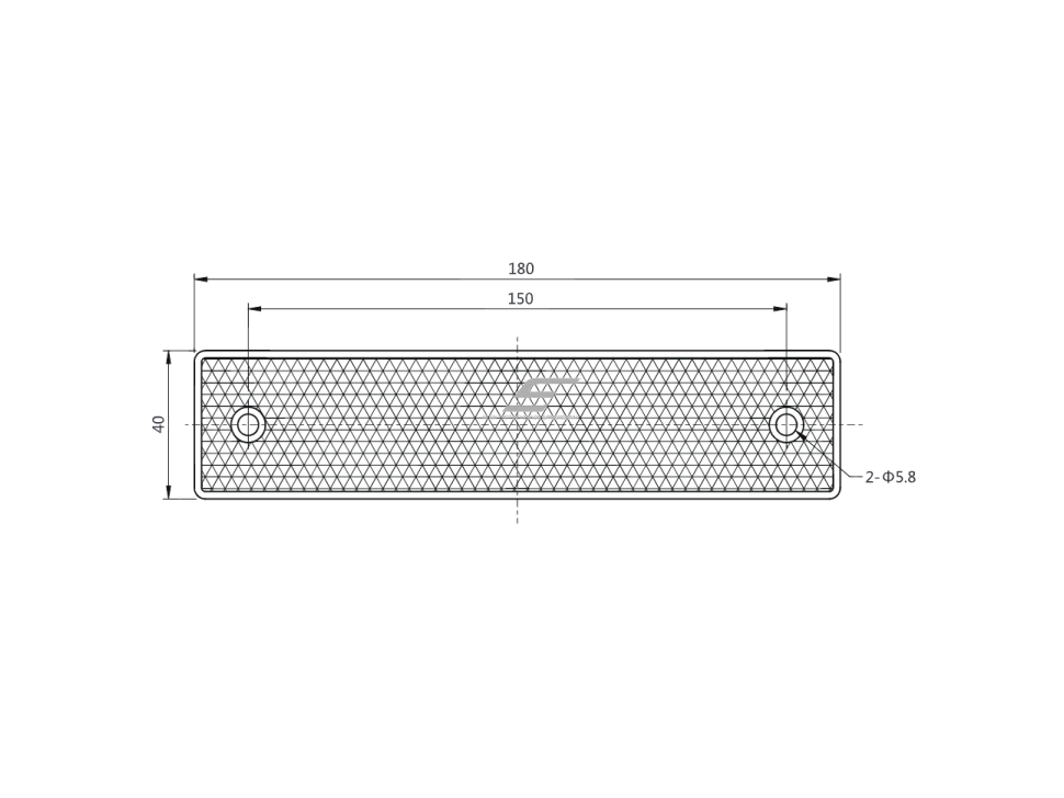 Poliarizuoto atspindžio atšvaitas | reflektorius fotoelektriniams jutikliams | skaidrių objektų aptikimui | kvadratinis | 180x40mm 1 Poliarizuoto atspindžio atšvaitas | reflektorius fotoelektriniams jutikliams | skaidrių objektų aptikimui | kvadratinis | 180x40mm 1