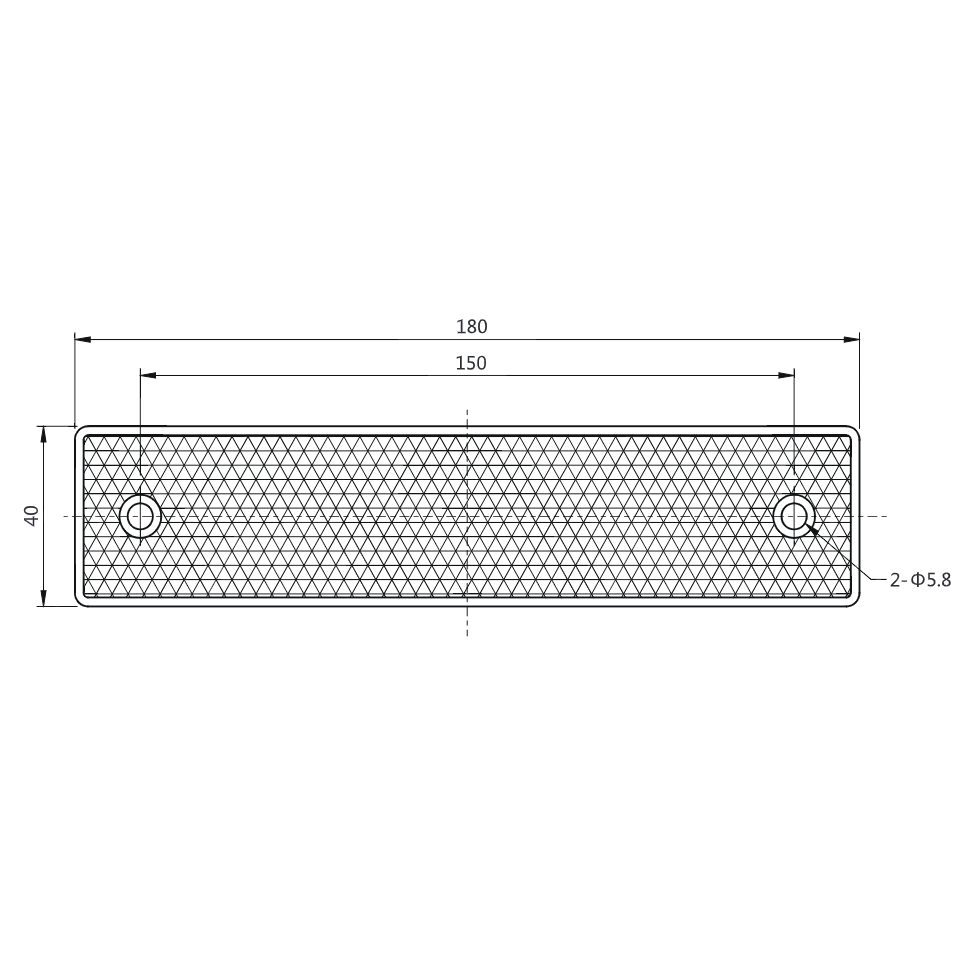 Polariseeritud peegelreflektor | fotoelektrilistele anduritele | läbipaistvate objektide tuvastamiseks | 180x40mm 1 Polariseeritud peegelreflektor | fotoelektrilistele anduritele | läbipaistvate objektide tuvastamiseks | 180x40mm 1