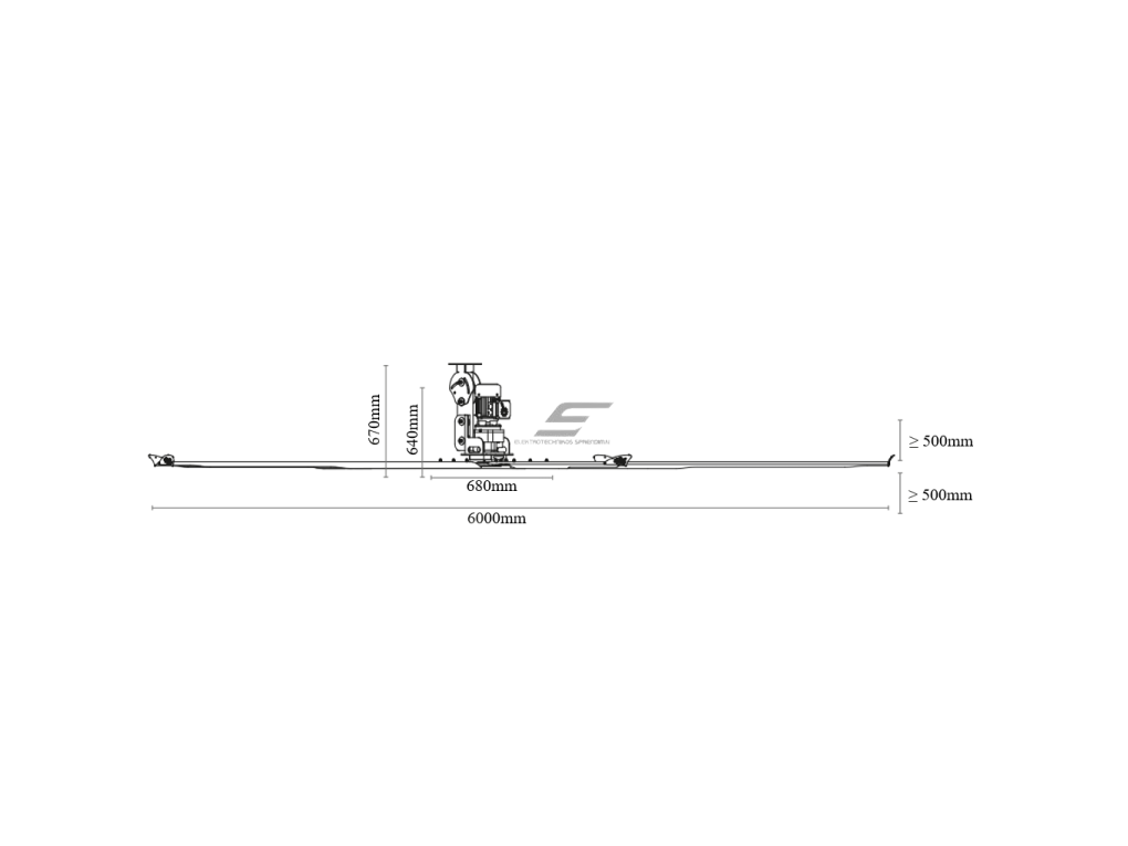 HVLS pramoninis lubinis ventiliatorius SAGE II | Ø6 m | 274 000 m³/h | 2,2 kW | 400 V | IP55 | F54602 4 HVLS pramoninis lubinis ventiliatorius SAGE II | Ø6 m | 274 000 m³/h | 2,2 kW | 400 V | IP55 | F54602 4