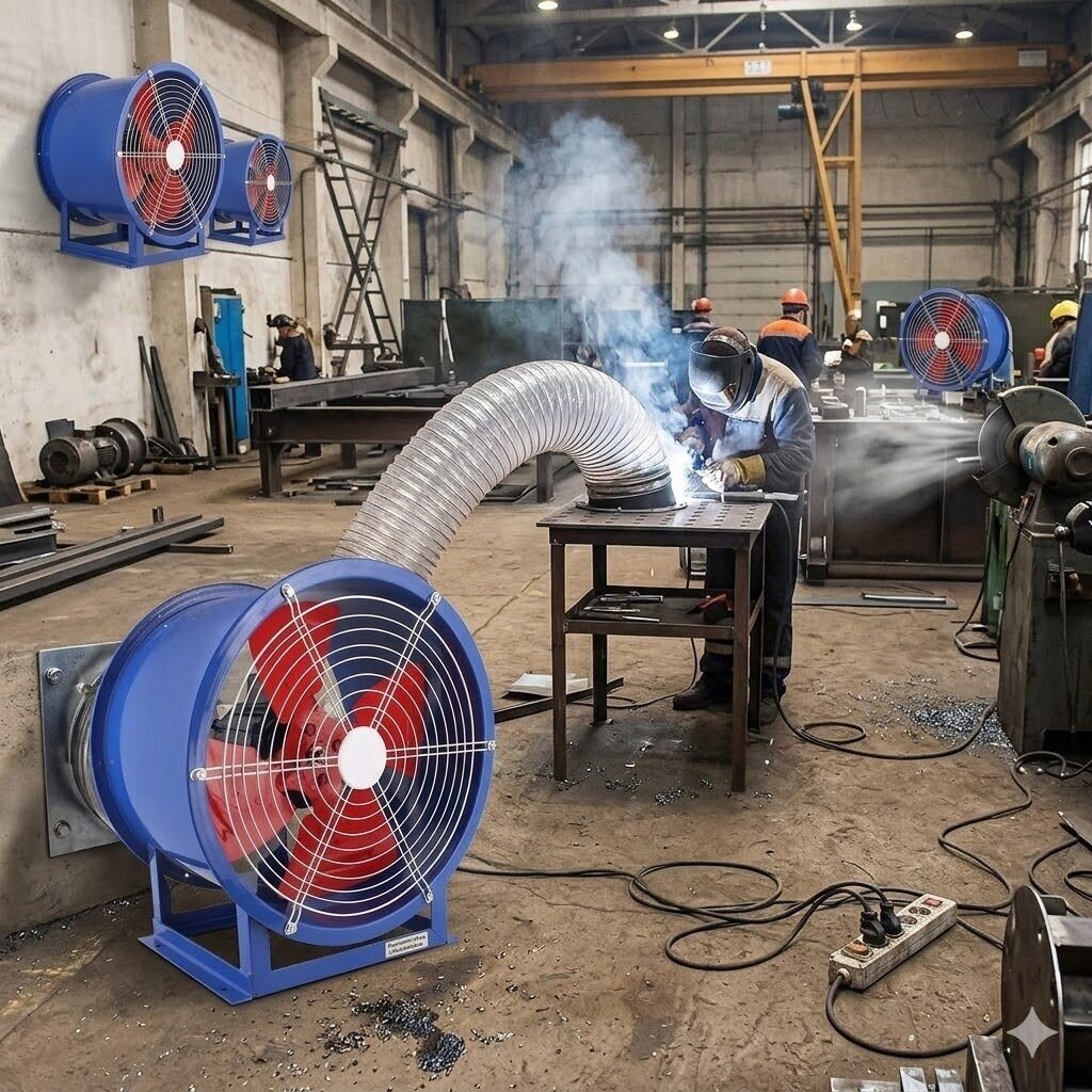 Przemysłowy osiowy wentylator kanałowy | 2000 m³/h | 180 W | 220 V | 1450 obr./min | silnik z uzwojeniem miedzianym | łożyska kulkowe | ES-ACAF2000 5 Przemysłowy osiowy wentylator kanałowy | 2000 m³/h | 180 W | 220 V | 1450 obr./min | silnik z uzwojeniem miedzianym | łożyska kulkowe | ES-ACAF2000 5