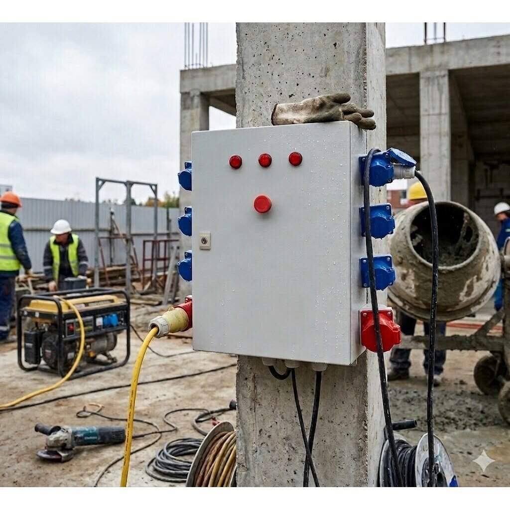 Przemysłowa rozdzielnica elektryczna z gniazdami | 6x230V + 2x380V | 700x400x800mm | hermetyczna | IP67 | metalowa | do użytku wewnętrznego i zewnętrznego 4 Przemysłowa rozdzielnica elektryczna z gniazdami | 6x230V + 2x380V | 700x400x800mm | hermetyczna | IP67 | metalowa | do użytku wewnętrznego i zewnętrznego 4