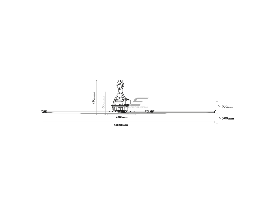 HVLS pramoninis lubinis ventiliatorius PULSAR II | Ø6 m | 306 000 m³/h | 1,20 kW | 400 V | 90 aps./min | IP65 | F36602 4 HVLS pramoninis lubinis ventiliatorius PULSAR II | Ø6 m | 306 000 m³/h | 1,20 kW | 400 V | 90 aps./min | IP65 | F36602 4