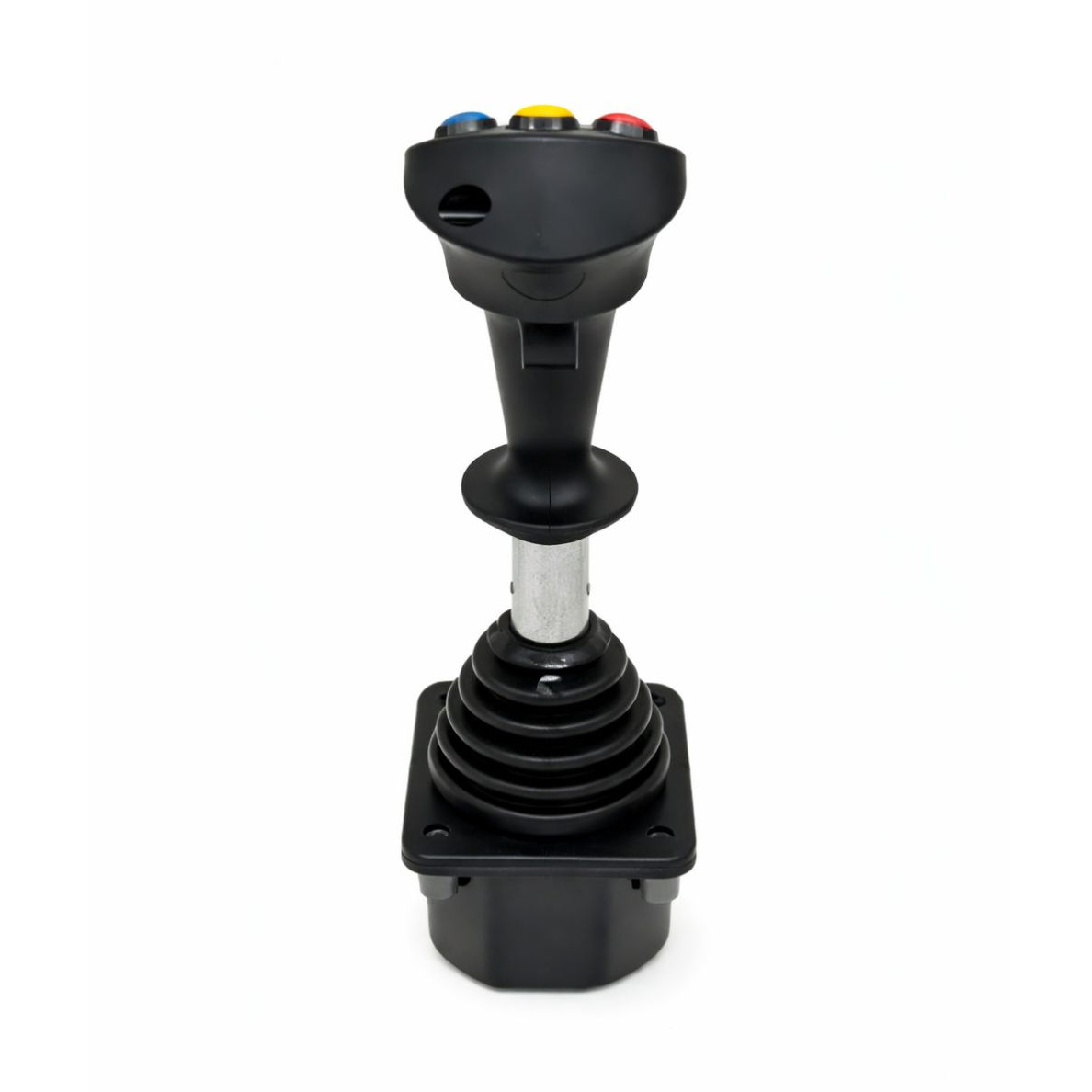 Rūpnieciskā analogā vadības svira (joystick) | ar X/Y asīm un „Deadman“ drošības slēdzi | analogais signāls 0.5–2.5–4.5 V | 6 pogas | vadības paneļiem un mobilajai tehnikai 2 Rūpnieciskā analogā vadības svira (joystick) | ar X/Y asīm un „Deadman“ drošības slēdzi | analogais signāls 0.5–2.5–4.5 V | 6 pogas | vadības paneļiem un mobilajai tehnikai 2