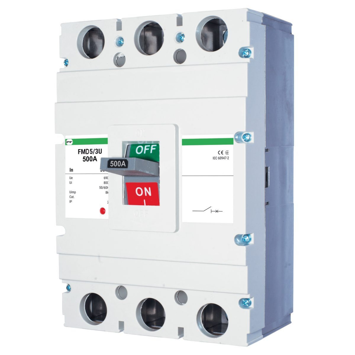 Tööstuslik lülituslahutaja | elektriahela kaitseks | 3P | 500A | FMD5 Promfactor Baltic FMD50500 Tööstuslik lülituslahutaja | elektriahela kaitseks | 3P | 500A | FMD5 Promfactor Baltic FMD50500