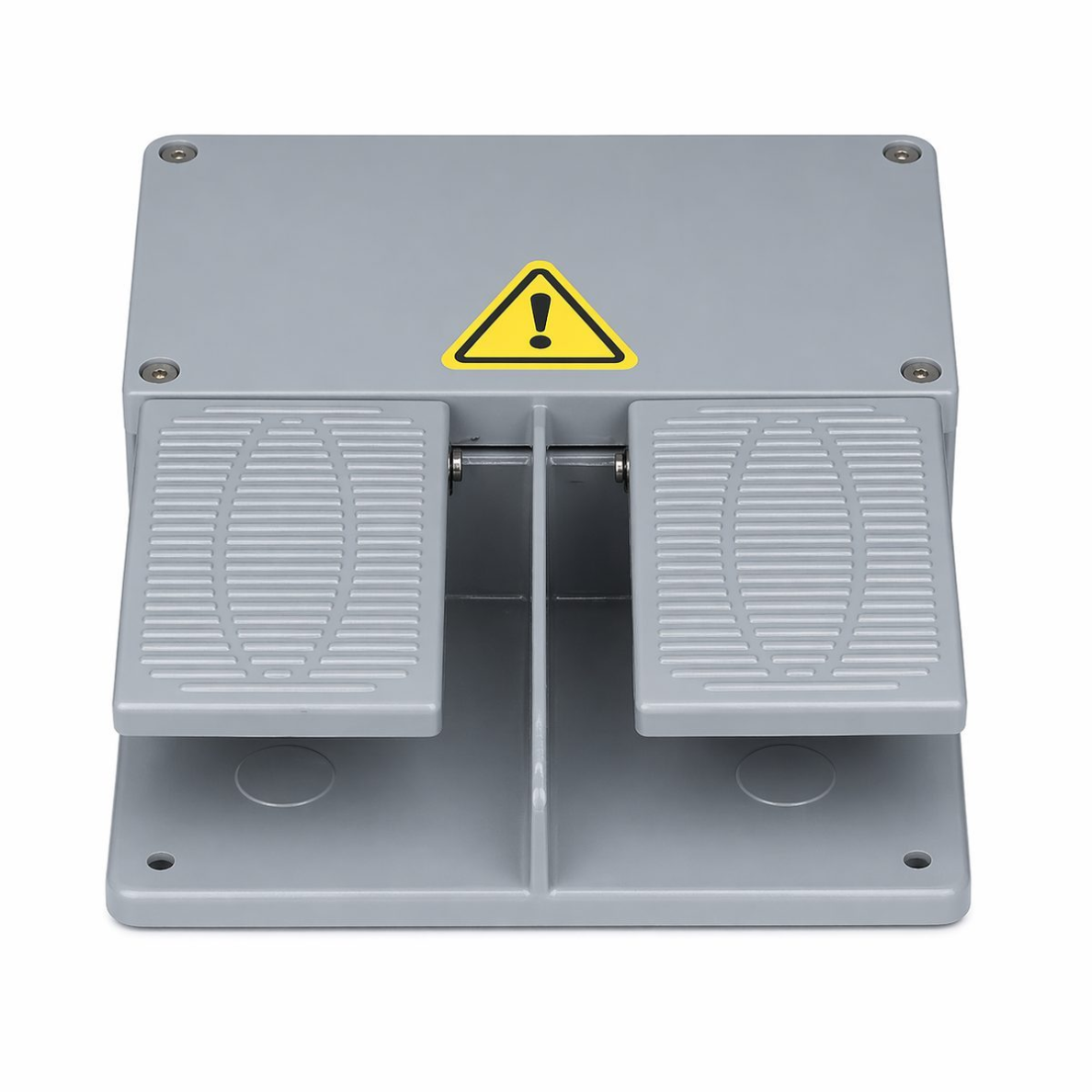 Rūpnieciskais kājas vadības pedālis | dubultā vadība | 250V | 15A | IP65 | pastiprināta Heavy Duty konstrukcija | plastmasas korpuss | pelēks Rūpnieciskais kājas vadības pedālis | dubultā vadība | 250V | 15A | IP65 | pastiprināta Heavy Duty konstrukcija | plastmasas korpuss | pelēks