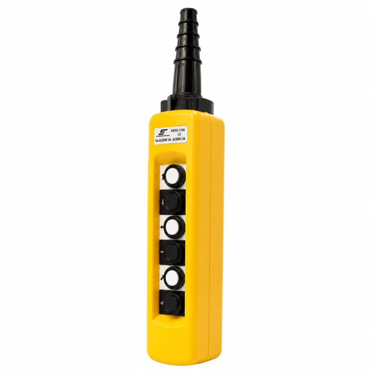 Przemysłowy panel sterowania suwnicą | z 6 przyciskami | 2-5A | 250-500V | IP56 | 1 prędkość 1 Przemysłowy panel sterowania suwnicą | z 6 przyciskami | 2-5A | 250-500V | IP56 | 1 prędkość 1