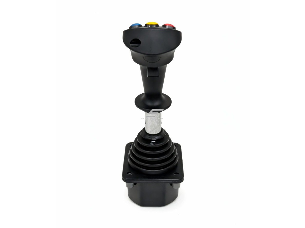 Pramoninė analoginė vairalazdė (Joystick) | su X/Y ašimis ir „Deadman“ saugos jungikliu | 0.5–2.5–4.5 V analoginis signalas | 6 mygtukai | valdymo pultams ir mobiliai technikai 2 Pramoninė analoginė vairalazdė (Joystick) | su X/Y ašimis ir „Deadman“ saugos jungikliu | 0.5–2.5–4.5 V analoginis signalas | 6 mygtukai | valdymo pultams ir mobiliai technikai 2