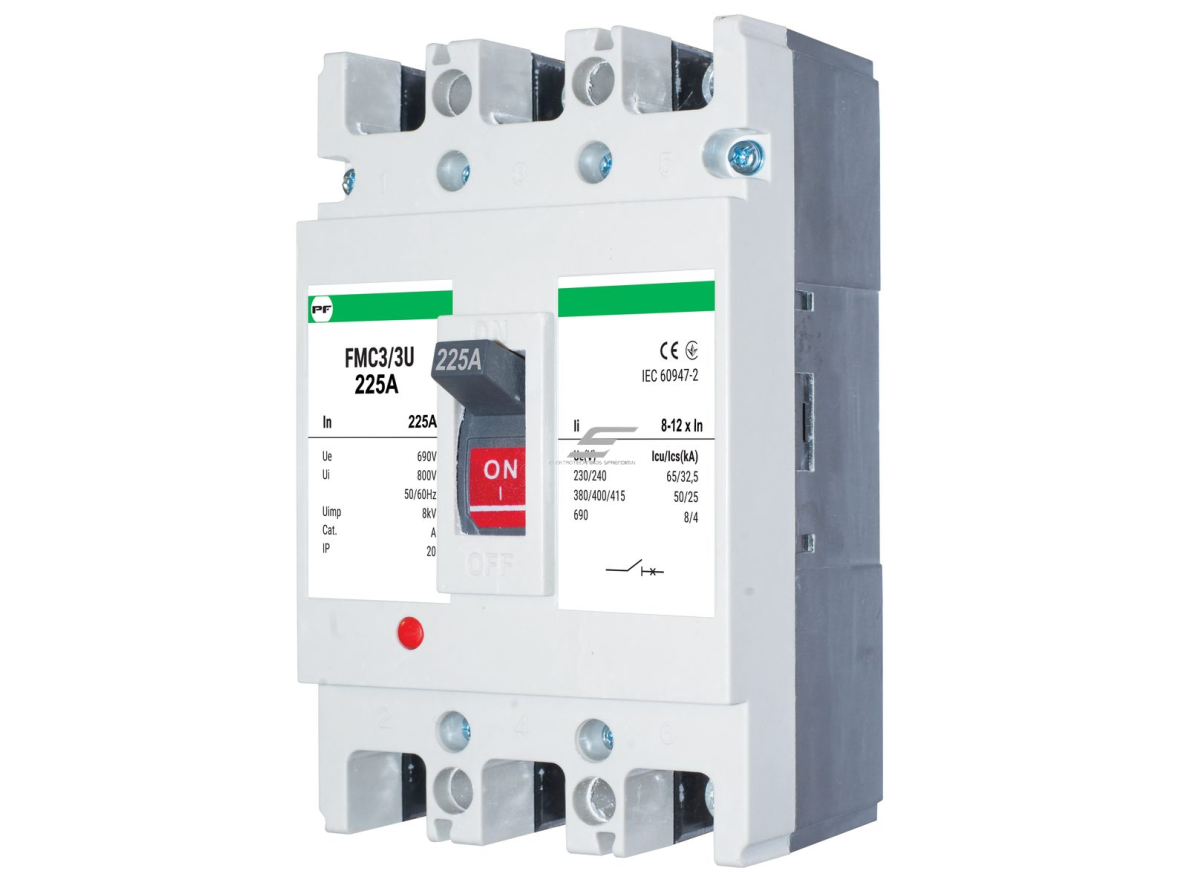 Pramoninis automatinis jungiklis | 3P | 225A | 50kA | FMC3/3U | Promfactor Baltic | FMC33U0225 | 4779040156669 Pramoninis automatinis jungiklis | 3P | 225A | 50kA | FMC3/3U | Promfactor Baltic | FMC33U0225 | 4779040156669