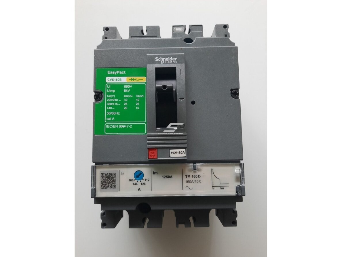 Pramoninis automatinis jungiklis | 3P | 160A | 36kA | EasyPack | TM160D Pramoninis automatinis jungiklis | 3P | 160A | 36kA | EasyPack | TM160D