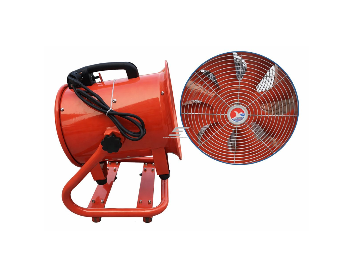 Nešiojamas ašinis ortakių ventiliatorius | Ø300 mm | 500 W | 220 V | 120–130 m³/min | 2800 aps./min 1