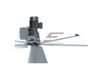 HVLS pramoninis lubinis ventiliatorius SAGE II | Ø4 m | 131 000 m³/h | 0,75 kW | 400 V | IP55 | F54402