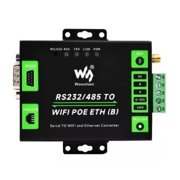 Industrijas sakaru pārvērtnis no RS232/RS485 uz WiFi/Ethernet | 6-36VDC | PoE | Modbus/MQTT 1 Industrijas sakaru pārvērtnis no RS232/RS485 uz WiFi/Ethernet | 6-36VDC | PoE | Modbus/MQTT 1