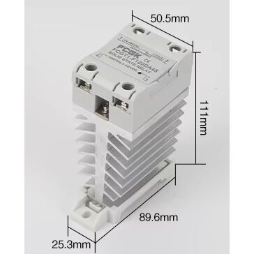 Rūpnieciskā cietā ķermeņa pusvadītāju SSR elektroniskā pārslēgšanas relejs AC-AC | uz DIN sliedes | 1F | 100A | 24-480VAC | 70-280VAC Rūpnieciskā cietā ķermeņa pusvadītāju SSR elektroniskā pārslēgšanas relejs AC-AC | uz DIN sliedes | 1F | 100A | 24-480VAC | 70-280VAC