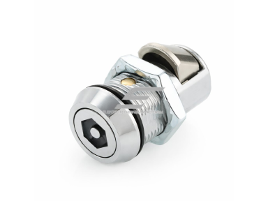 Cilindrinė spintos / skydelio spyna | 19×20 mm | 90° atrakinimas | cinko lydinys | metalinėms durims ir elektros skydams Cilindrinė spintos / skydelio spyna | 19×20 mm | 90° atrakinimas | cinko lydinys | metalinėms durims ir elektros skydams
