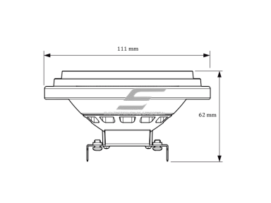 LED lemputė G53 | AR111 | 11W | 2700K | 600lm | 12VAC | 8° | Philips | 8718699687069