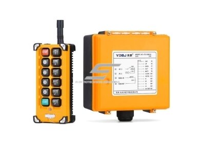 Belaidis kranų valdymo pultas | 10 mygtukų + START/STOP | 1 greitis | 433 / 315 MHz | 24–440 V AC/DC | IP65 | ES-F23-BB Belaidis kranų valdymo pultas | 10 mygtukų + START/STOP | 1 greitis | 433 / 315 MHz | 24–440 V AC/DC | IP65 | ES-F23-BB