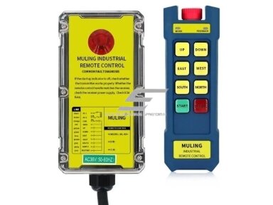 Belaidis kranų valdymo pultas | 6 mygtukai + START/STOP | 1 greitis | 868 MHz | IP68 | ES-ML-K6 Belaidis kranų valdymo pultas | 6 mygtukai + START/STOP | 1 greitis | 868 MHz | IP68 | ES-ML-K6