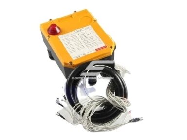 Belaidis kranų valdymo pultas | 10 mygtukų + START/STOP | 1 greitis | 310/410 MHz | 110/220 V AC | IP65 | ES-24-10S Belaidis kranų valdymo pultas | 10 mygtukų + START/STOP | 1 greitis | 310/410 MHz | 110/220 V AC | IP65 | ES-24-10S