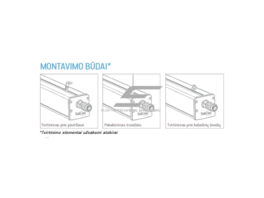 Pramoninis hermetinis LED šviestuvas | garažų tipo | su DALI judesio davikliu | 134W | 4000K | 1500mm | virštinkinis | IP65