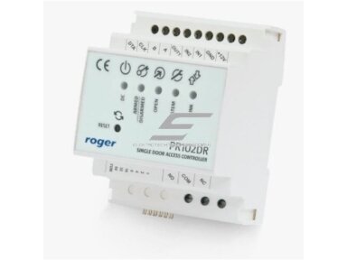 Modulinis įėjimo valdymo kontrolės sistema | vienai elektroninei spynai | 10-15VDC | DIN | ROGER | PR102DR Modulinis įėjimo valdymo kontrolės sistema | vienai elektroninei spynai | 10-15VDC | DIN | ROGER | PR102DR
