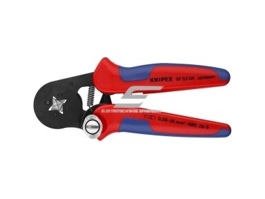 Presas | užspaudimo replės elektros kabelių antgaliams | 0,08-16mm² | KNIPEX | 97 53 04 Presas | užspaudimo replės elektros kabelių antgaliams | 0,08-16mm² | KNIPEX | 97 53 04