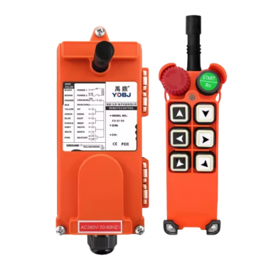 Bezvadu celtņa vadības pults | 6 pogas + START + sēnes STOP | 1 ātrums | 24–440 V AC/DC | IP65 | ES-F21-E1-TX
