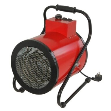 Tööstuslik elektriline ventilaatorsoojendi termostaadiga | 1500/3000W | 230V | IP22 | punane | ümmargune Tööstuslik elektriline ventilaatorsoojendi termostaadiga | 1500/3000W | 230V | IP22 | punane | ümmargune