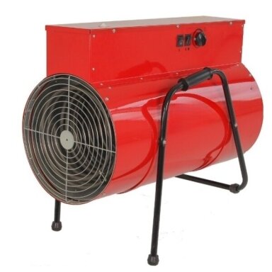 Tööstuslik elektriline ventilaatorsoojendi termostaadiga | 6000/12000W | 400V | IP22 | punane | ümmargune Tööstuslik elektriline ventilaatorsoojendi termostaadiga | 6000/12000W | 400V | IP22 | punane | ümmargune