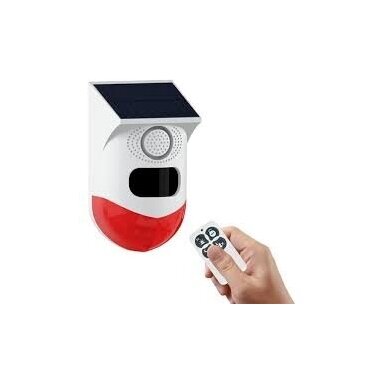 Smart Solar-Powered Alarm System | with Motion Sensor | 120 dB | 8 Voice Functions | Wireless | Daytech Tuya SL07