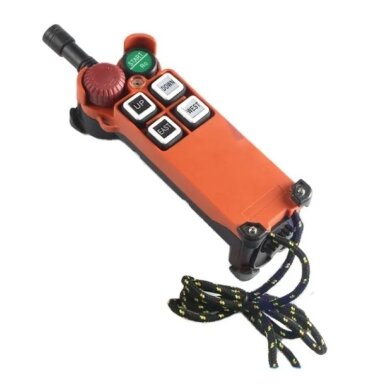 Bezvadu celtņa vadības pults | 4 divpakāpju pogas + START/STOP | 2 ātrumi | releji 10 A | IP65 | ES-21-4D Bezvadu celtņa vadības pults | 4 divpakāpju pogas + START/STOP | 2 ātrumi | releji 10 A | IP65 | ES-21-4D