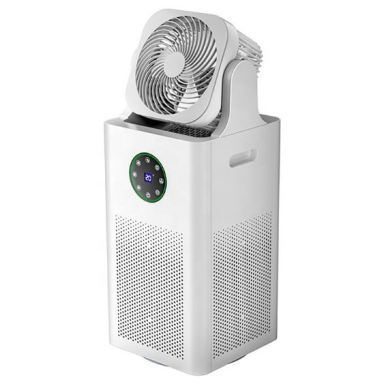 Smart air purifier with humidifier and fan 3-in-1 | HEPA | 200 m³/h | 50 W | WiFi | 60 m² | 250x250x610 mm | white Smart air purifier with humidifier and fan 3-in-1 | HEPA | 200 m³/h | 50 W | WiFi | 60 m² | 250x250x610 mm | white