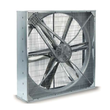 Industrial square exhaust fan with automatic shutters | 800×800 mm | 0.37 kW | F03080 Industrial square exhaust fan with automatic shutters | 800×800 mm | 0.37 kW | F03080