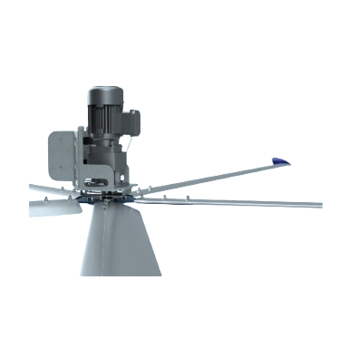HVLS rūpnieciskais griestu ventilators SAGE II | Ø4 m | 131 000 m³/h | 0,75 kW | 400 V | IP55 | F54402