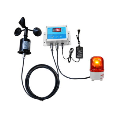 Industrial | digital wind speed | direction sensor | anemometer | 10A | 230V/12V | 0-70m/s | with acoustic and visual alarm signal | stationary | Zigbee