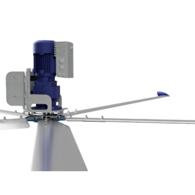 HVLS rūpnieciskais griestu ventilators SYNCRO II | Ø5 m | 234 000 m³/h | 1,25 kW | 400 V | 122 apgr./min | IP65 | F66502 HVLS rūpnieciskais griestu ventilators SYNCRO II | Ø5 m | 234 000 m³/h | 1,25 kW | 400 V | 122 apgr./min | IP65 | F66502