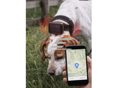 4G GPS gyvūnų sekimo įrenginys su saulės baterija | IP65 | iki 1 metų veikimas | GPS + Beidou | vibracijos signalas | 6000 mAh 3