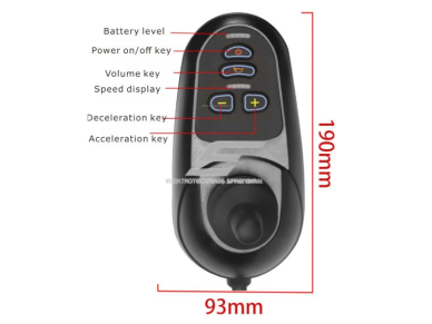 Elektrinio vežimėlio valdymo joystick valdiklis | 45A | DC varikliams | pakeičiamas kontroleris | plastikinis korpusas 2