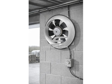 Ašinis sieninis / lubinis ventiliatorius | D250 | 1500 m³/h | 100 W | 230 V | greičio reguliavimo galimybė | metalinis korpusas | IP44 1