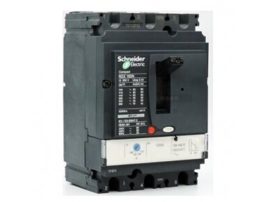 Pramoninis automatinis jungiklis | 3P | 160A | 25kA | Schneider Electric | NSX160B Pramoninis automatinis jungiklis | 3P | 160A | 25kA | Schneider Electric | NSX160B