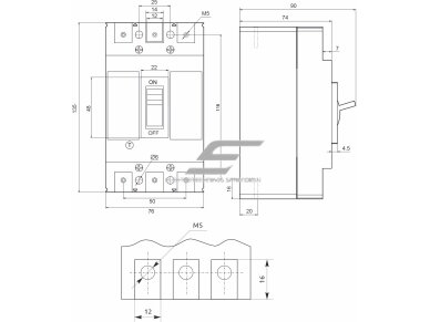 Pramoninis automatinis jungiklis | 3P | 40A | 25kA | FMC1/3U | Promfactor Baltic | FMC13U0040 | 4779040155921 1 Pramoninis automatinis jungiklis | 3P | 40A | 25kA | FMC1/3U | Promfactor Baltic | FMC13U0040 | 4779040155921 1