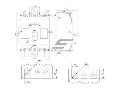 Pramoninis automatinis jungiklis | 3P | 800A | 70kA | FMC6/3U | Promfactor Baltic | FMC63U0800 | 4772151000265 1 Pramoninis automatinis jungiklis | 3P | 800A | 70kA | FMC6/3U | Promfactor Baltic | FMC63U0800 | 4772151000265 1