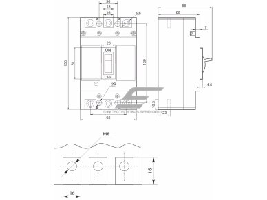 Pramoninis automatinis jungiklis | 3P | 80A | 35kA | FMC2/3U | Promfactor Baltic | FMC23U0080 | 4779040156003 1 Pramoninis automatinis jungiklis | 3P | 80A | 35kA | FMC2/3U | Promfactor Baltic | FMC23U0080 | 4779040156003 1