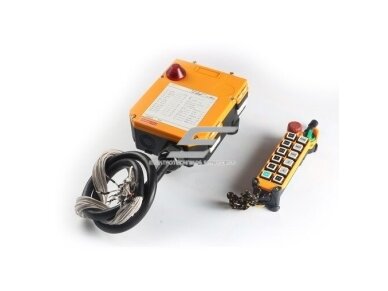 Belaidis kranų valdymo pultas | 12 mygtukų + START/STOP | 1 greitis | 110/220 V AC | IP65 | ES-24-12S
